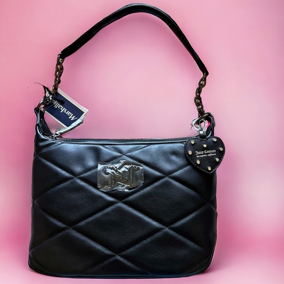 Juicy Couture Handbags - JUICY COUTURE Liquorice Brighter Than A Diamond Hobo NWT